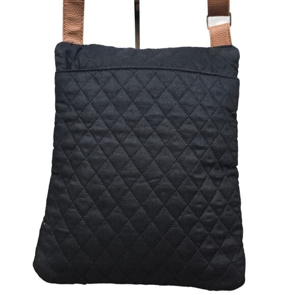 Stone Mountain Multi Pocket Black/Tan Cross-body Purse - Picture 4 of 6